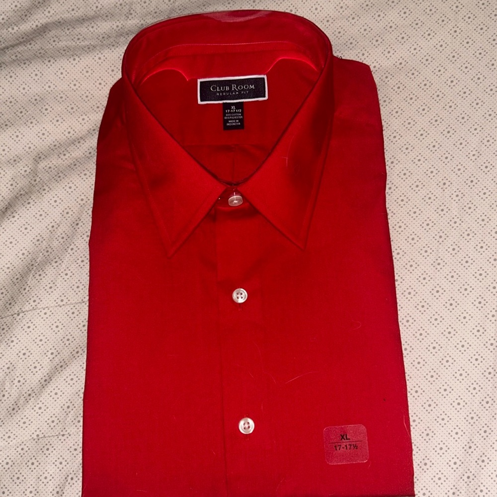 Never worn Red button down